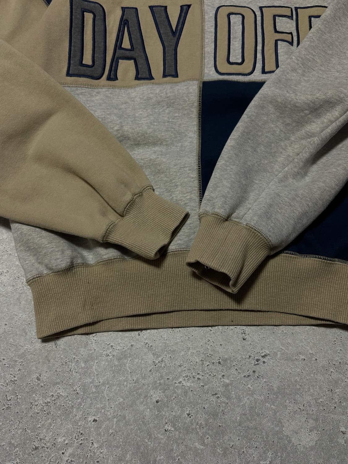 DAY OFF 빅로고 블록패턴 일본 빈티지 맨투맨  상품이미지4