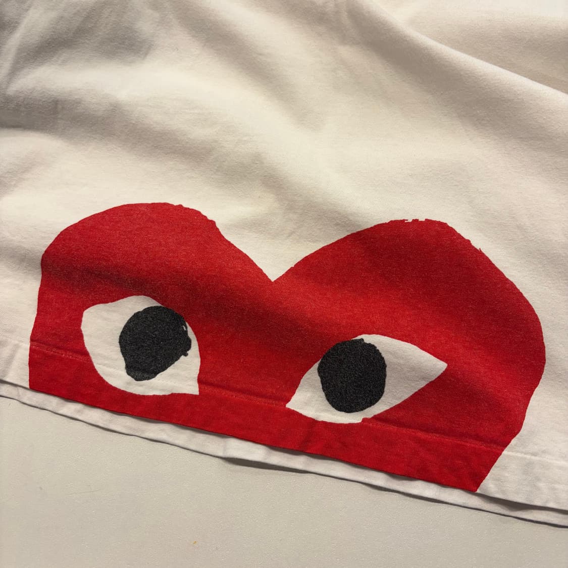 [XL] 꼼데가르송 플레이 빅 하트 반팔 티셔츠 D349 상품이미지6