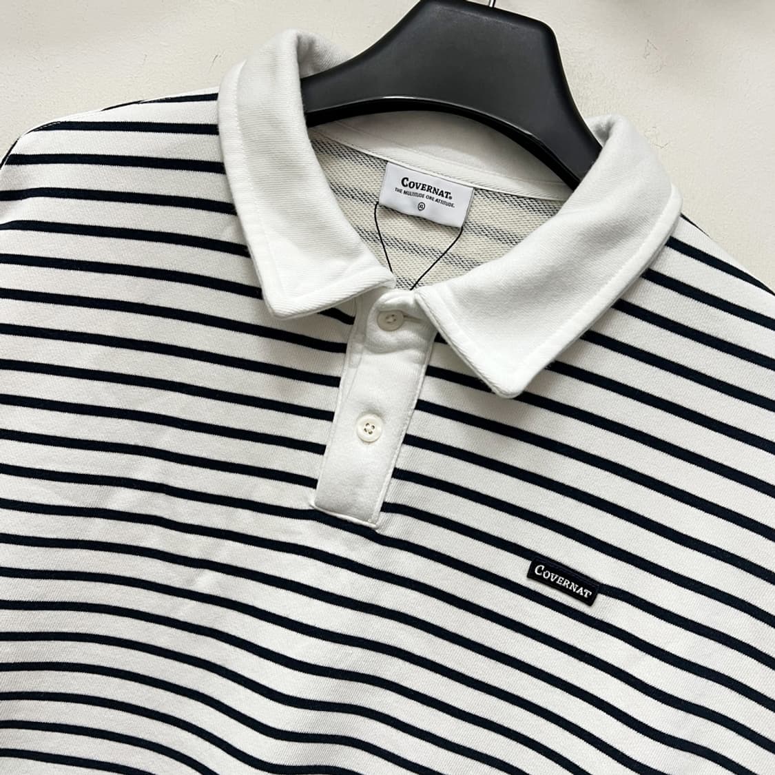 커버낫 스트라이프 럭비 맨투맨 XL 상품이미지3