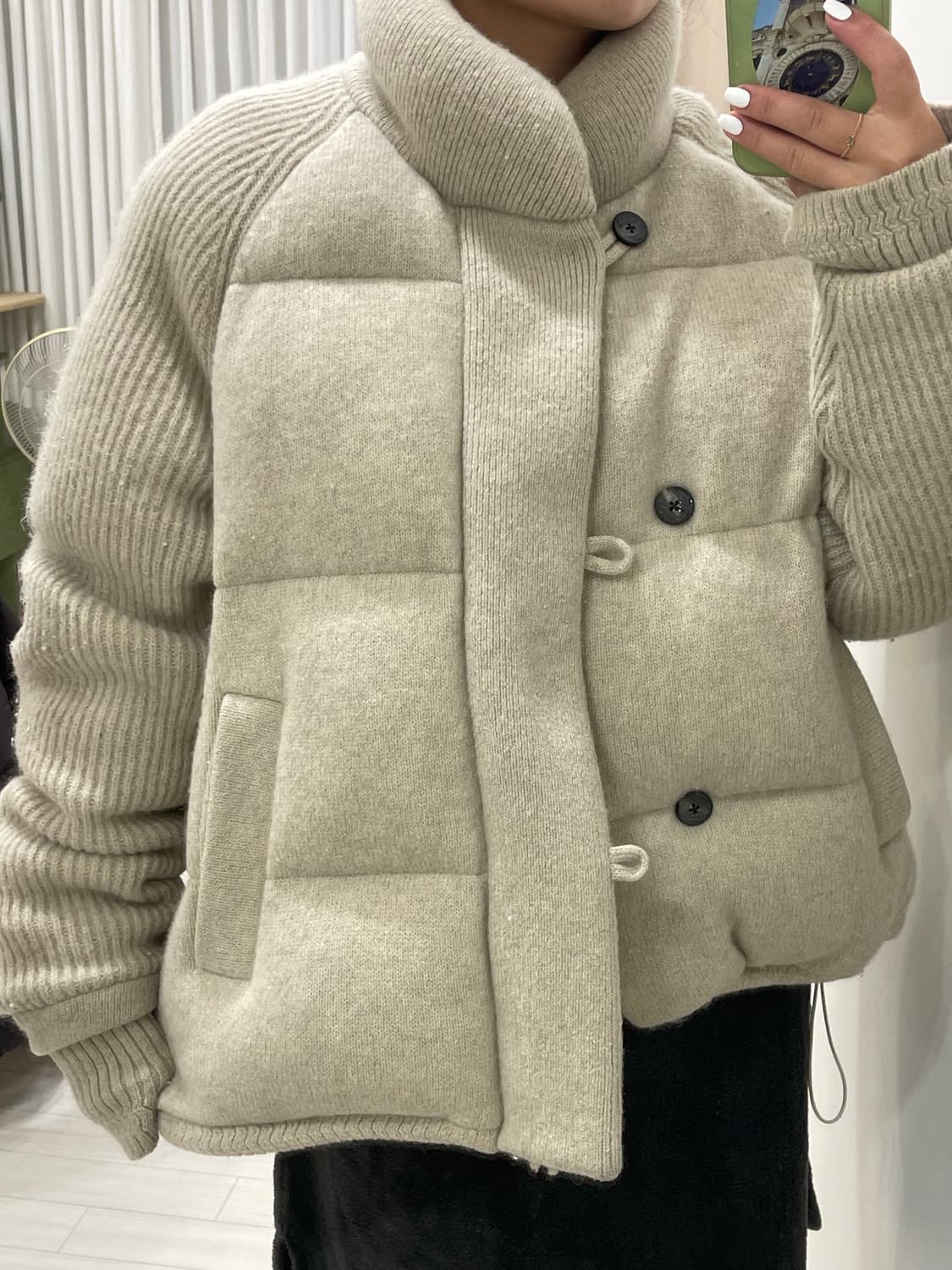 우마뭉 니트울100% 패딩 남자 M (100-105) 상품이미지7