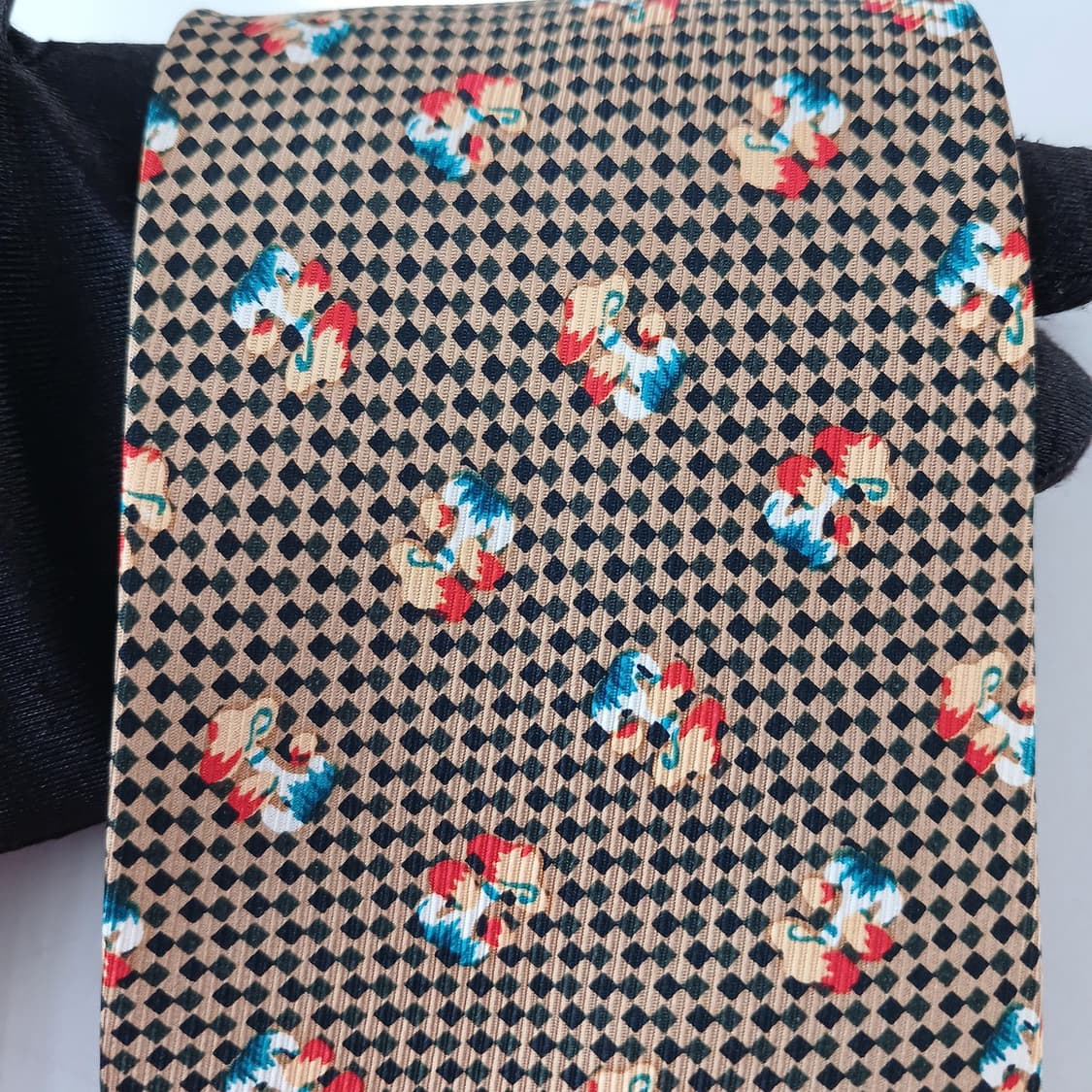 아쿠아스큐텀 실크 브라운 패턴 넥타이 9.4cm A+등급 A19338
 상품이미지9