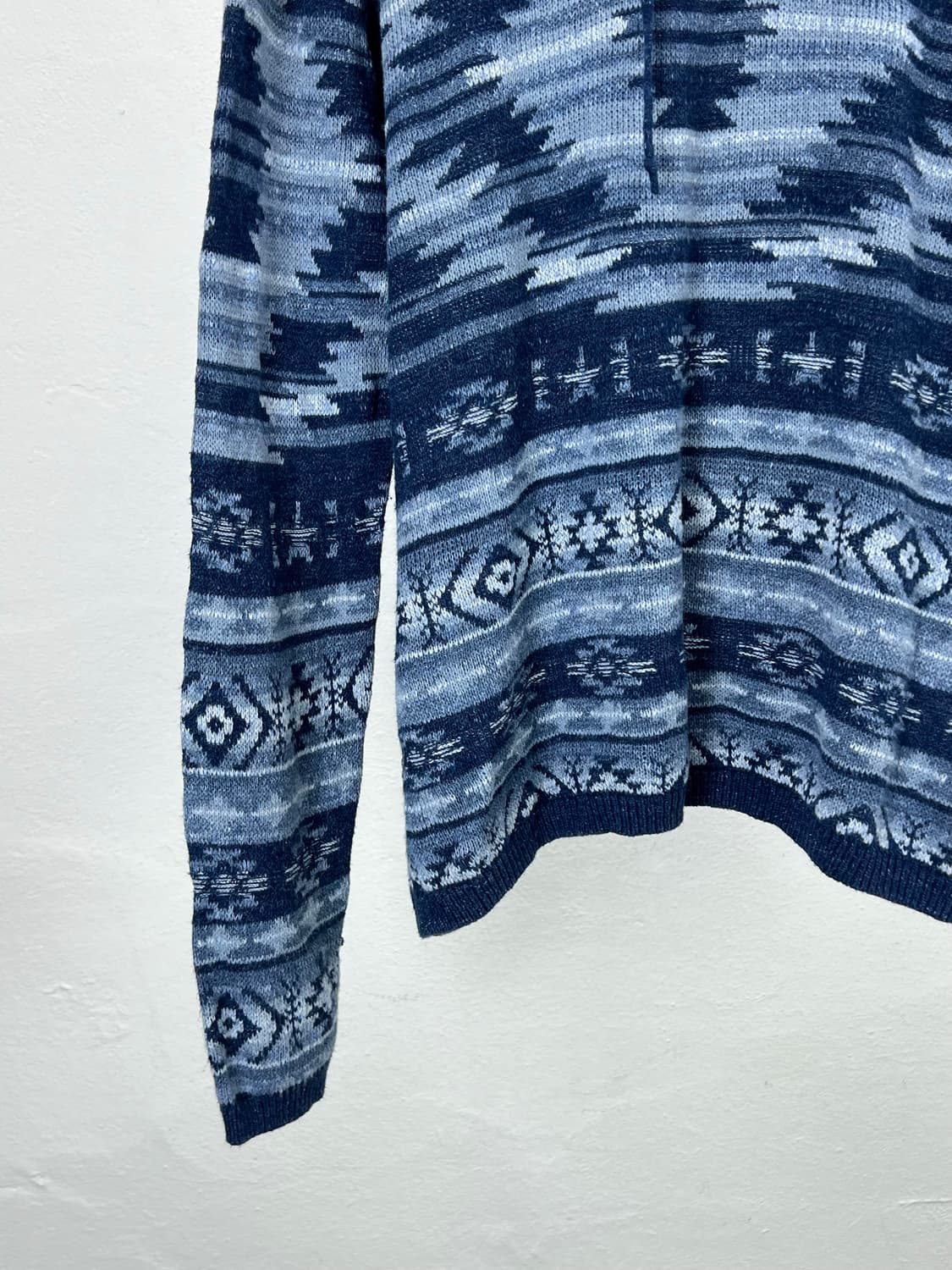 폴로 랄프로렌 네이비 블루 아즈텍 후디 니트 상품이미지4