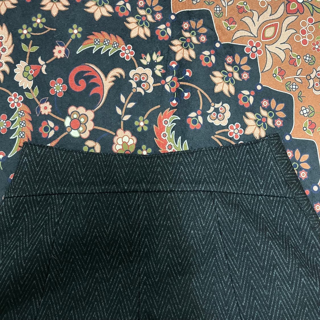 한섬 시스템 모직 헤링본 치마 바지 67-98 상품이미지2