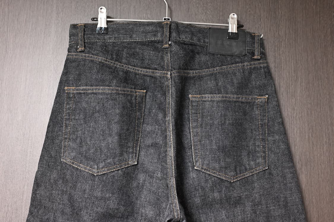 슬릭앤이지 폴브레이크 우디팬츠 블랙 셀비지 데님 30 상품이미지4