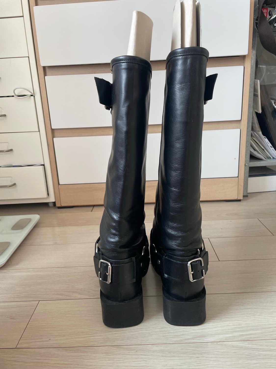 자라 버클 레더 바이커 롱 부츠 상품이미지7