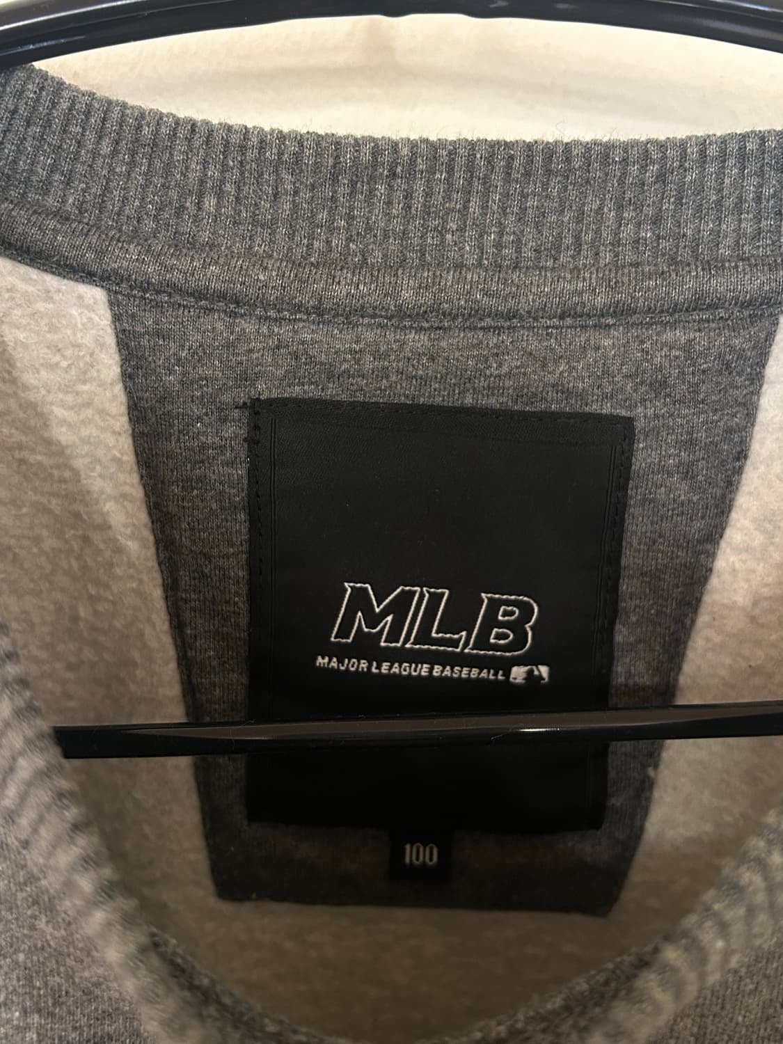 MLB 인디언스 맨투맨 그레이 100 상품이미지2