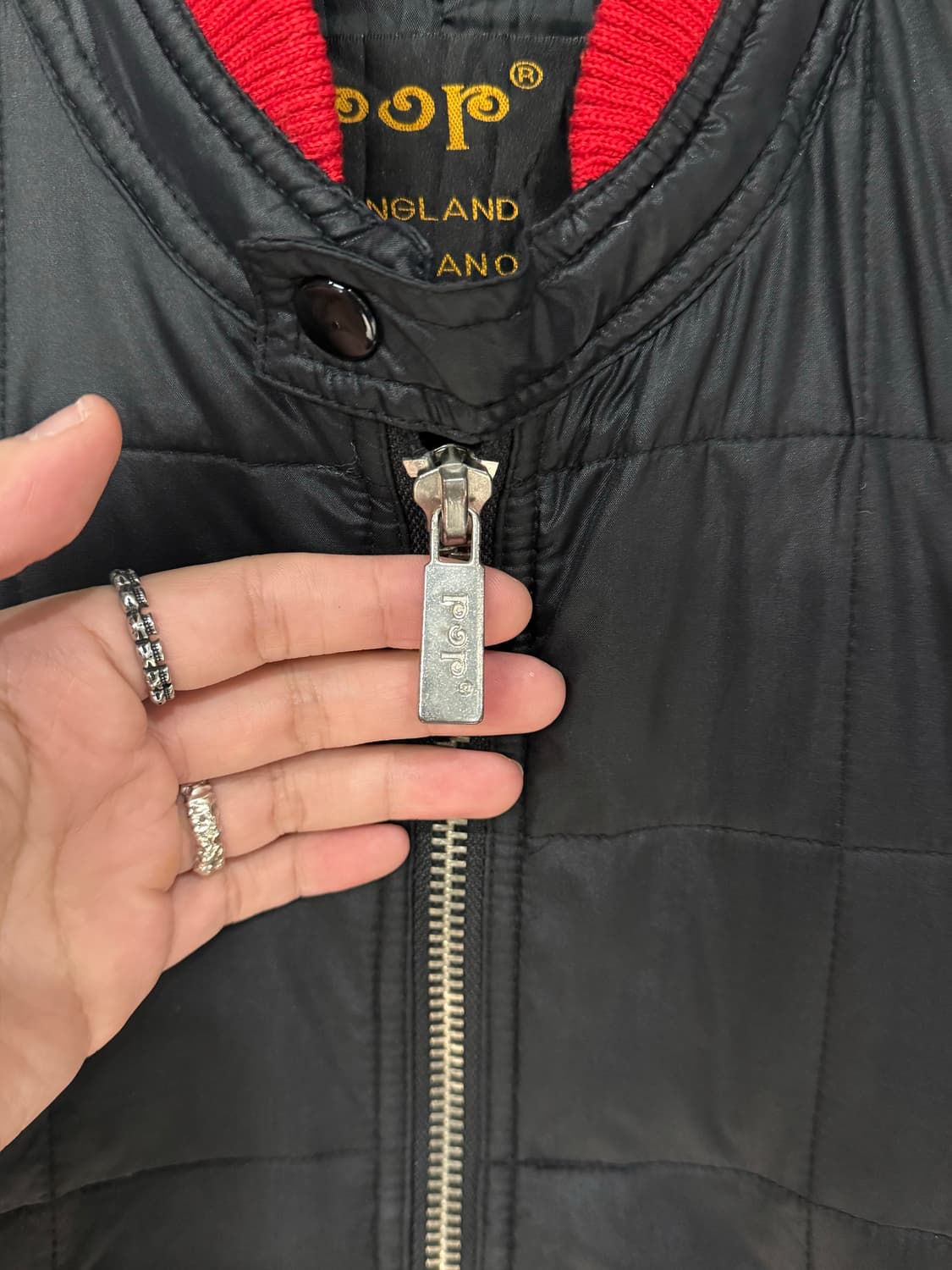 POP 잉글랜드 퀼팅 레이싱 자켓  상품이미지3