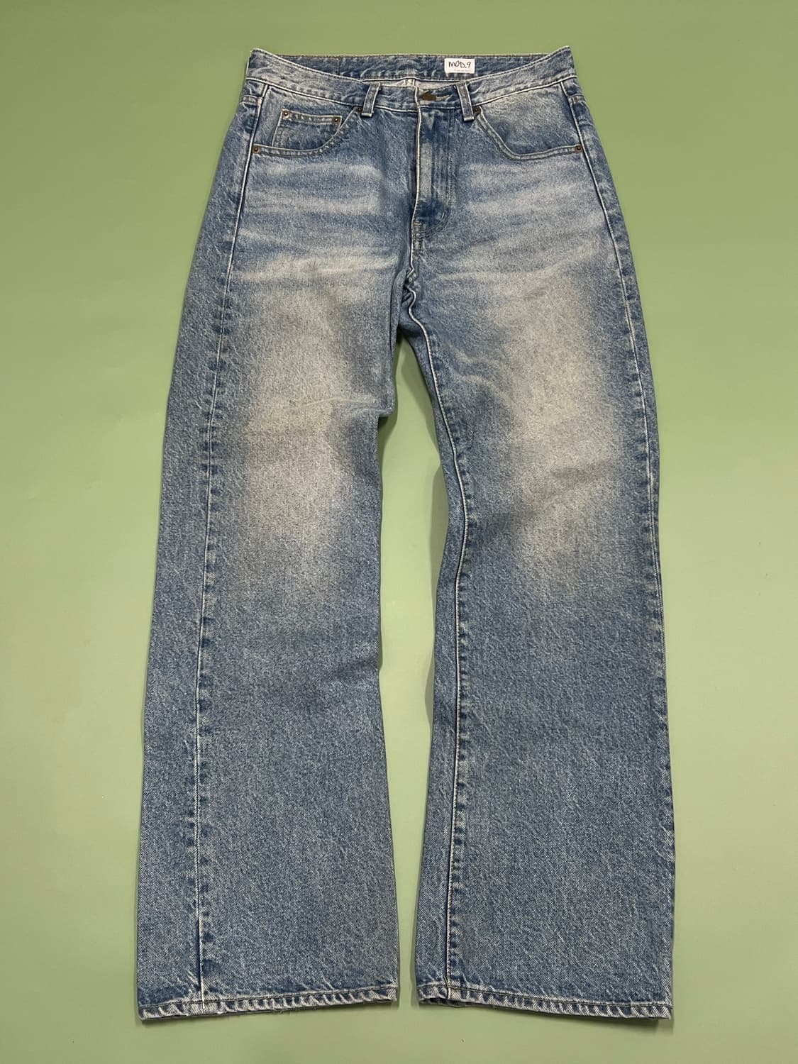 (30) 모드나인 스트레이트핏 연청 데님 팬츠 상품이미지2