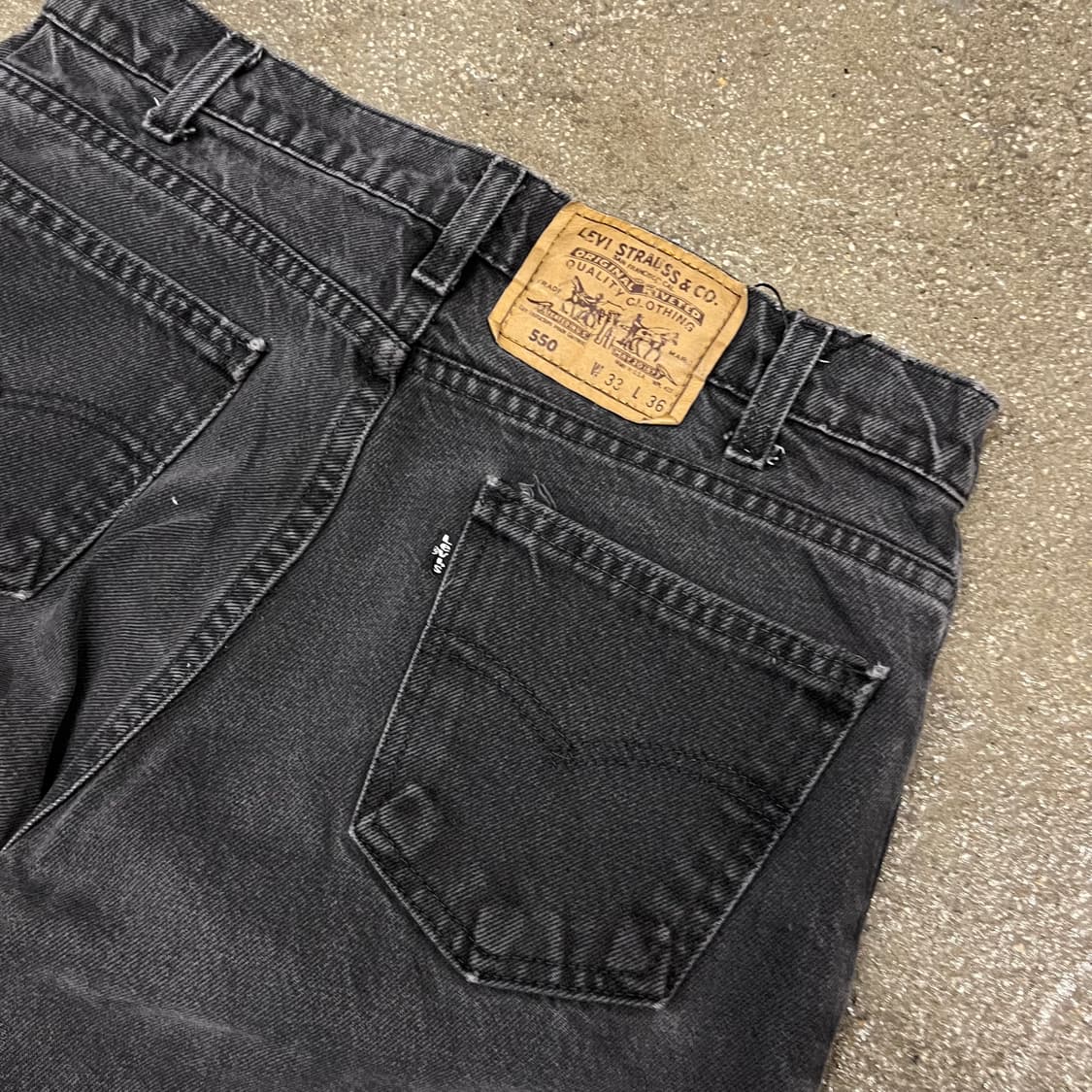 90s USA 리바이스550 블랙진 (31“) 상품이미지2