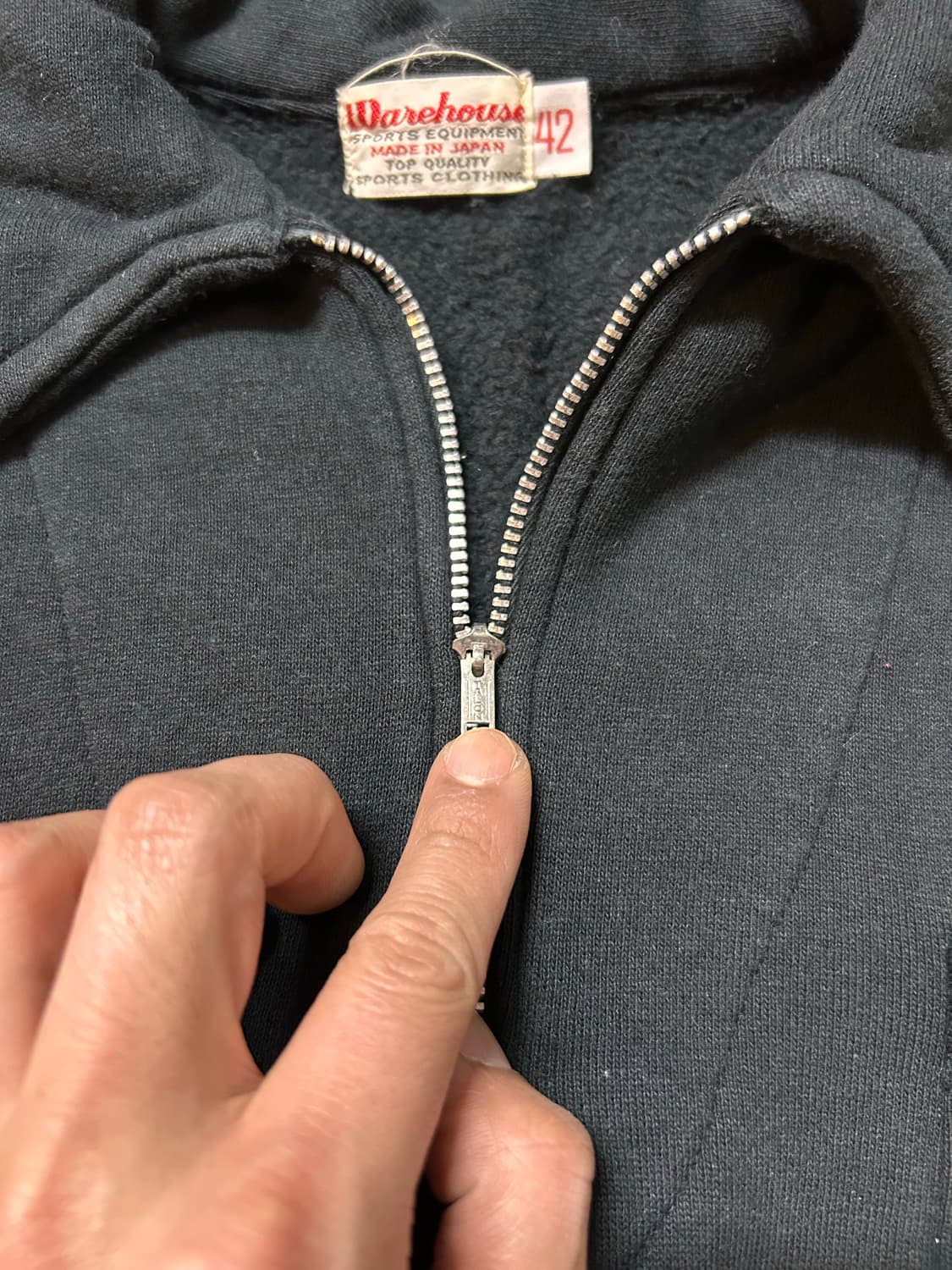 웨어하우스 반집업 블랙42사이즈 상품이미지3