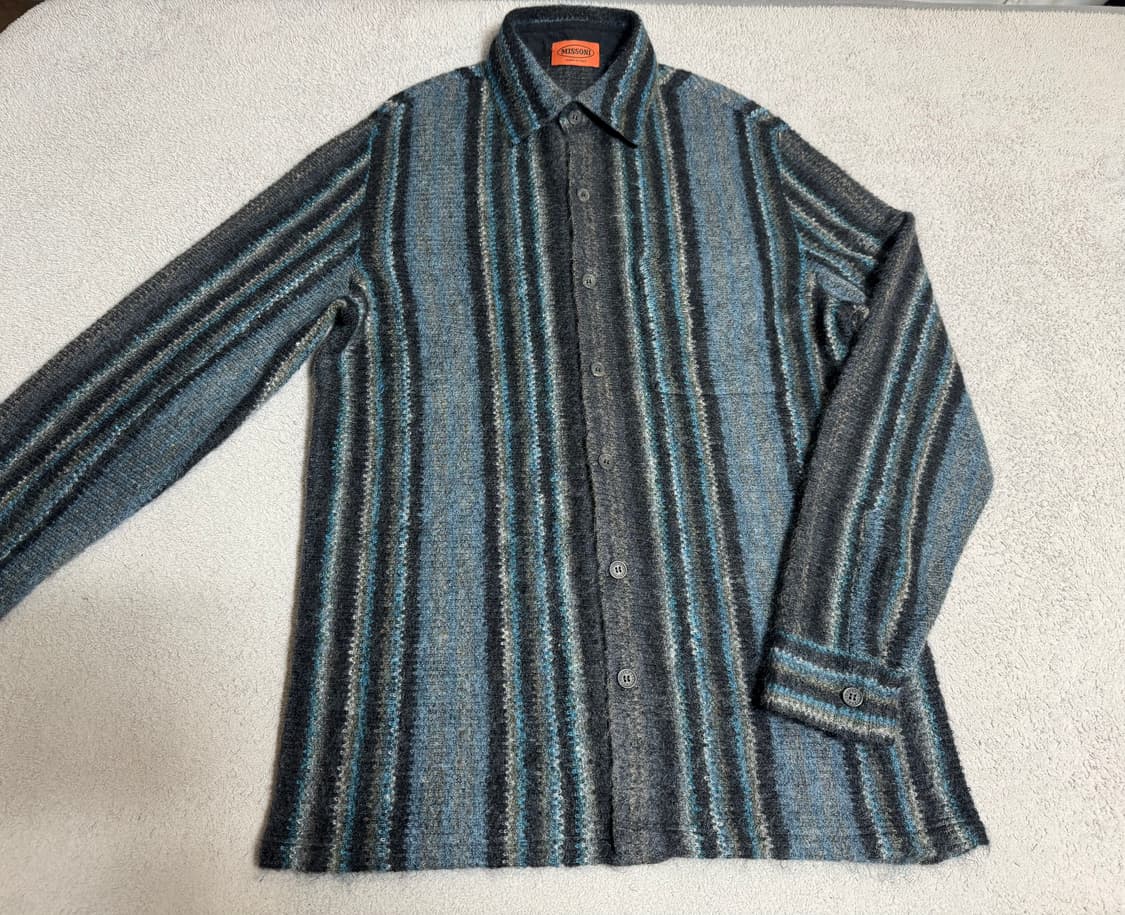 Missoni 미쏘니 스트라이프 모헤어 울 니트 셔츠 48 상품이미지2