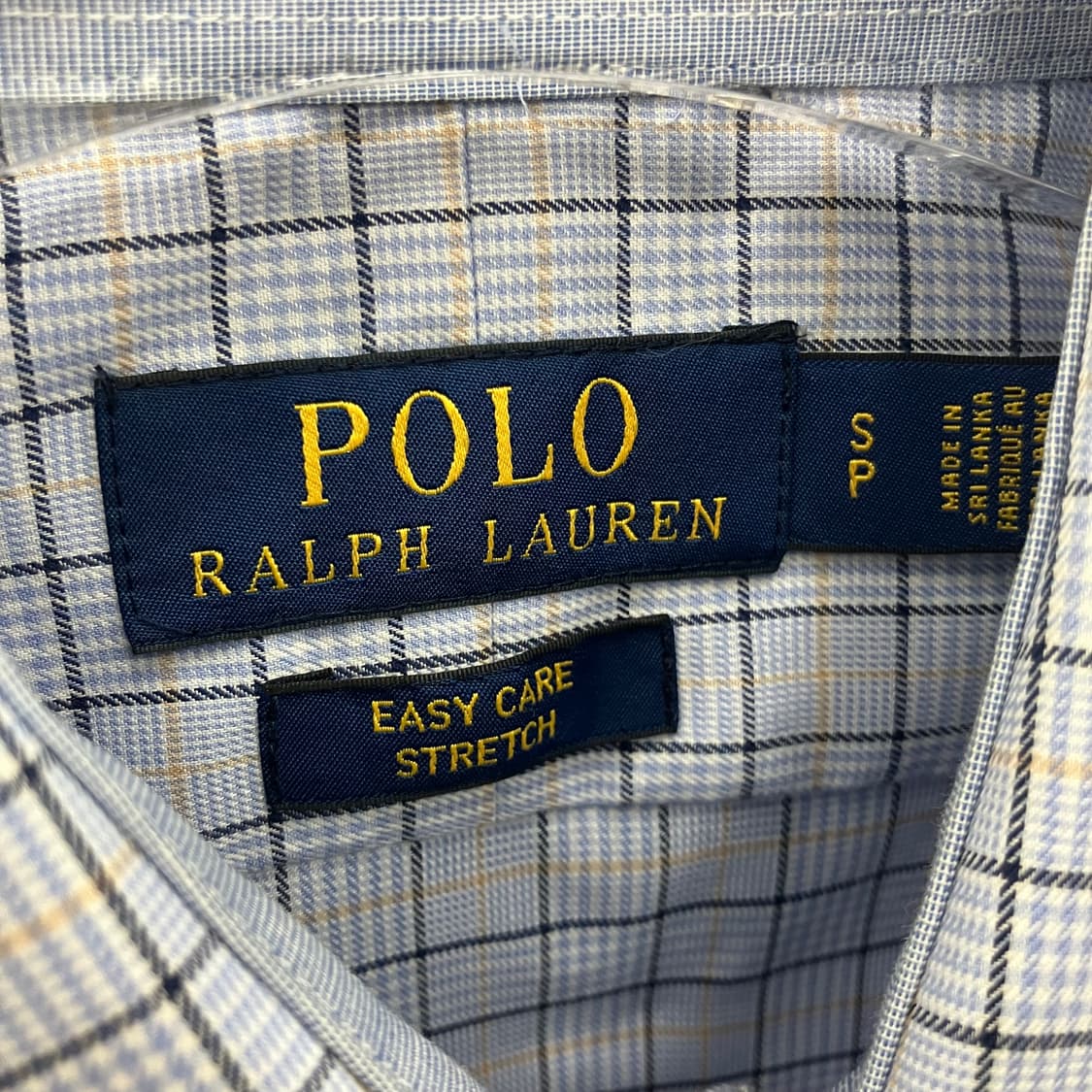 폴로 랄프로렌 블루 체크 패턴 셔츠 S 상품이미지3