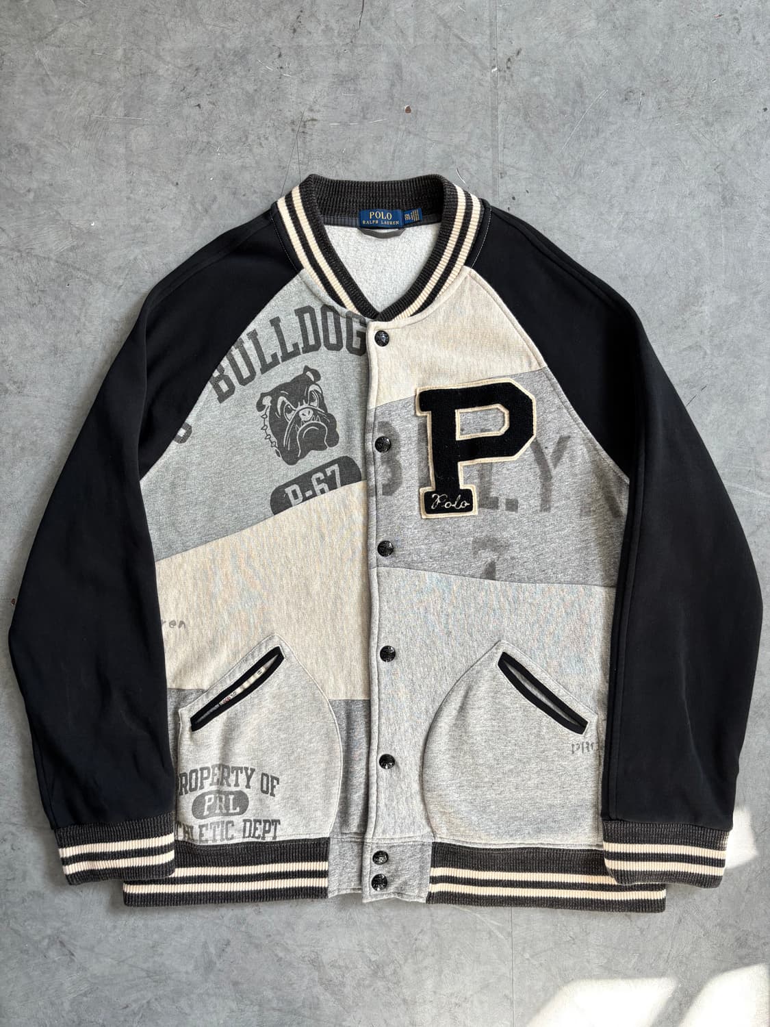 Polo 폴로 랄프로렌 레터맨 패치워크 스타디움 자켓  상품이미지3