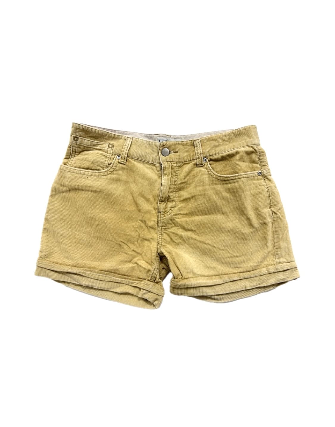 Yellow Corduroy Shorts 상품이미지1