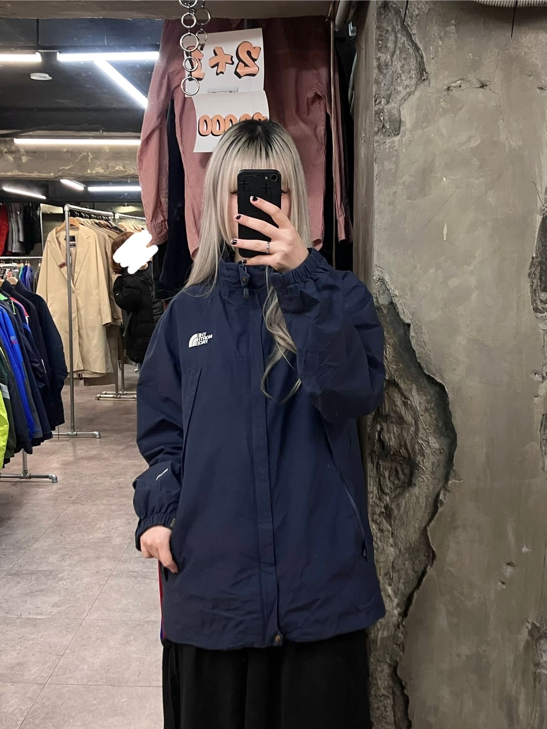 노스페이스 바람막이 점퍼 2XL 110 네이비차콜  #csz3087 상품이미지2