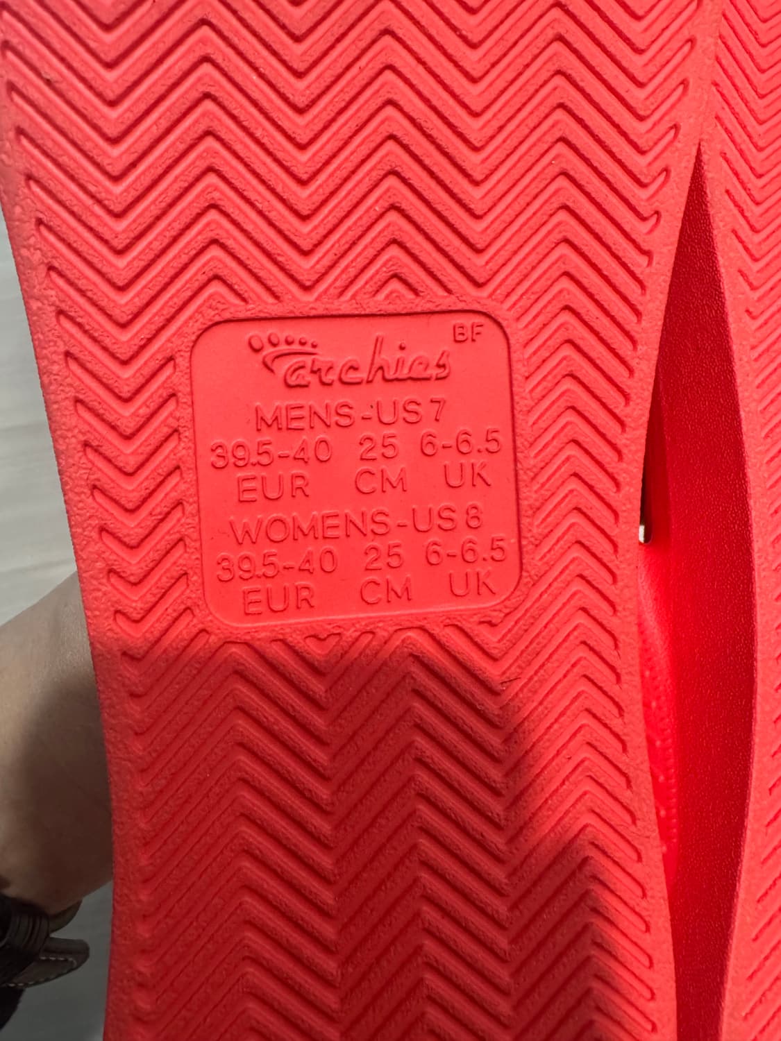 아치스 쪼리 플립플랍 코랄 m7w8 245-250 새상품 상품이미지4