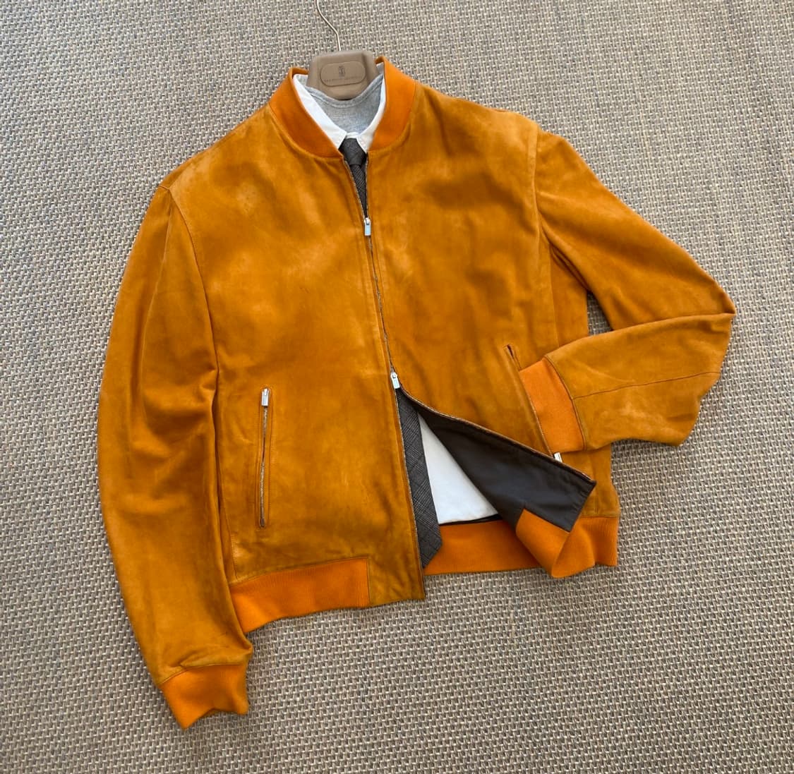 HERMES 에르메스 프랑스산 최상급 하이엔드 시그니처 오렌지 스웨이드  상품이미지2