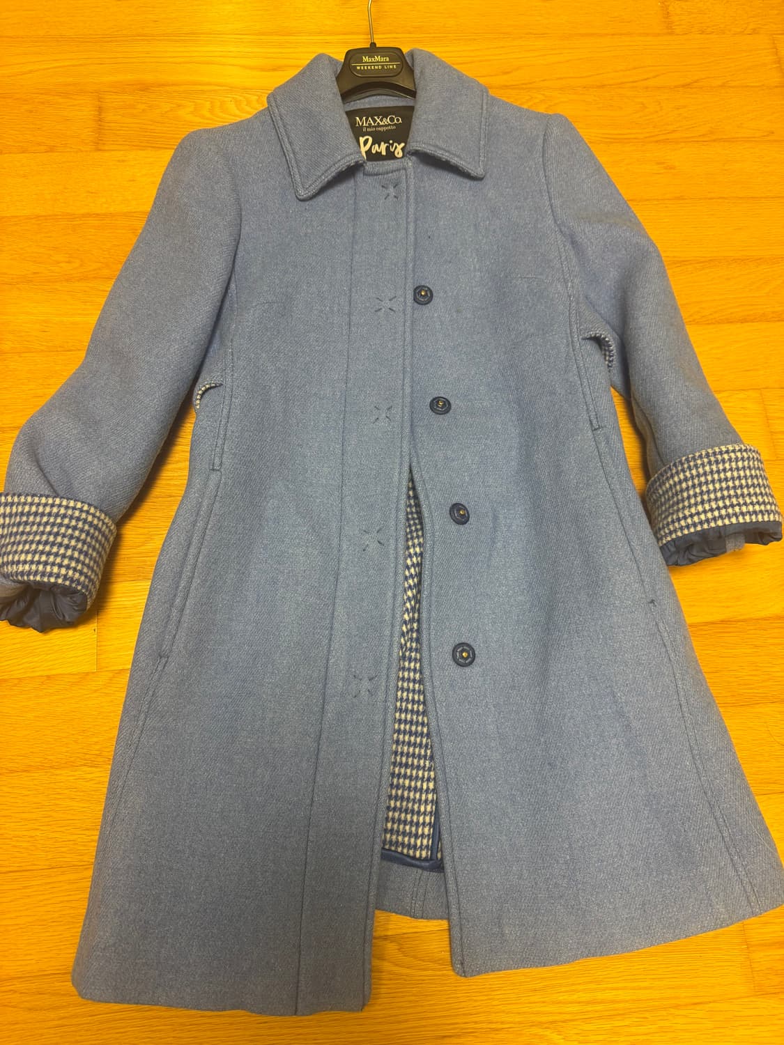 막스마라 막스앤코 파리 하늘색 코트 상품이미지1