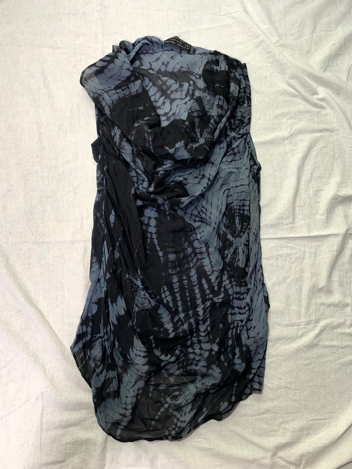 All Saints blue python drape sleeveless 상품이미지3