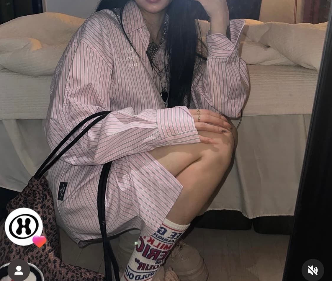 더미스테리어스호텔 스트라이프 셔츠 상품이미지1