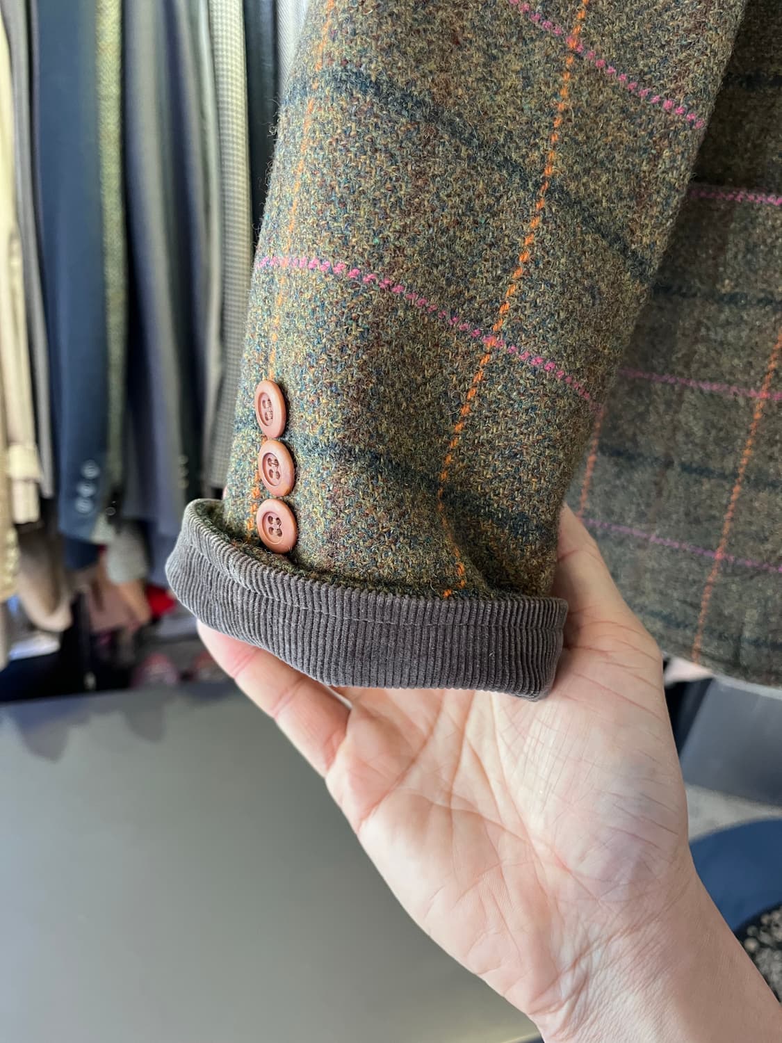 인터메조 울 체크 자켓(한국제) 상품이미지5