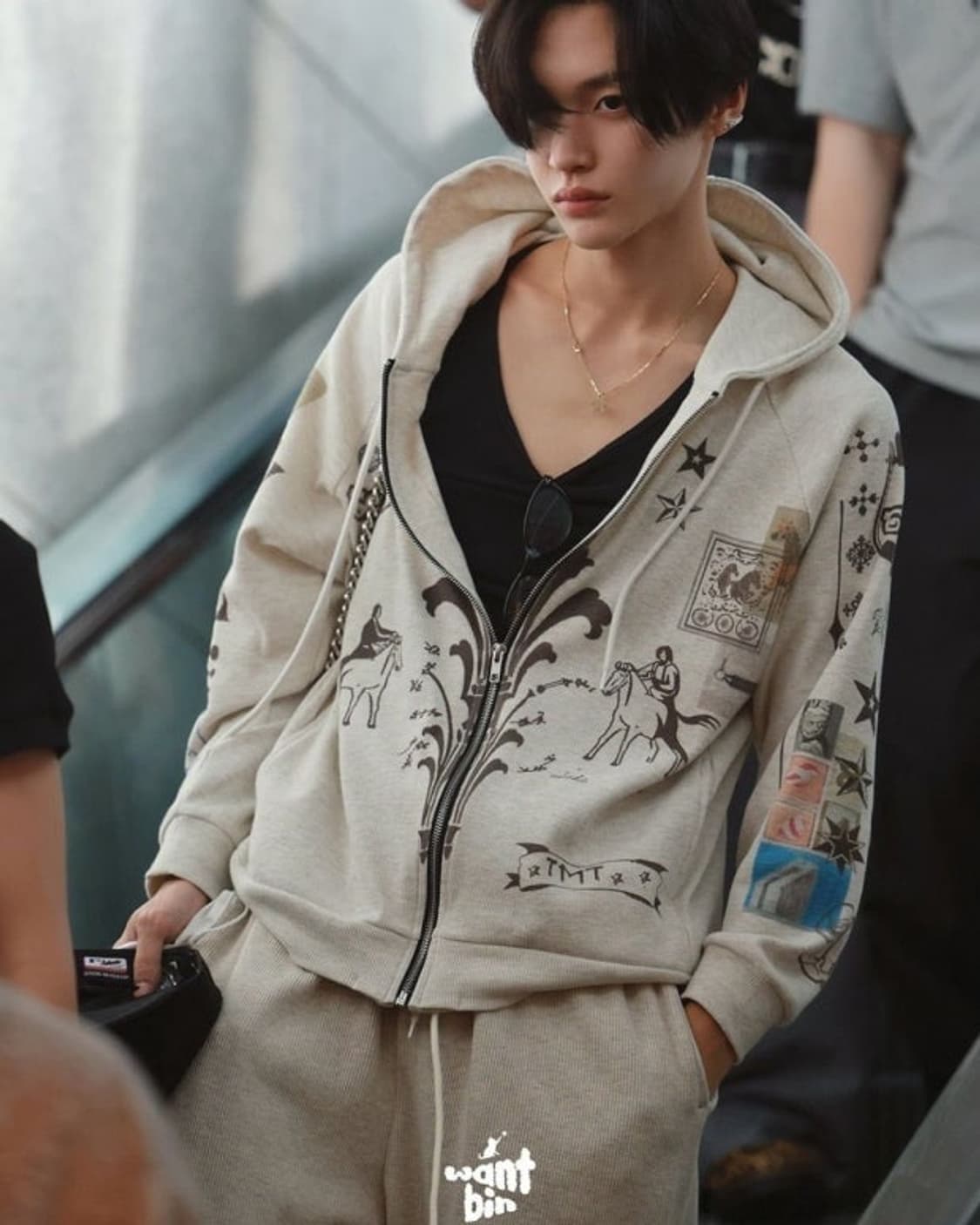 투머치택스 와플 집업 (제니,원빈착용) 상품이미지6