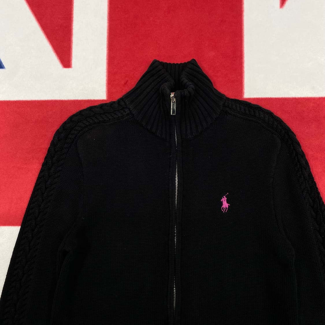 폴로 니트 집업 여성 S 상품이미지3