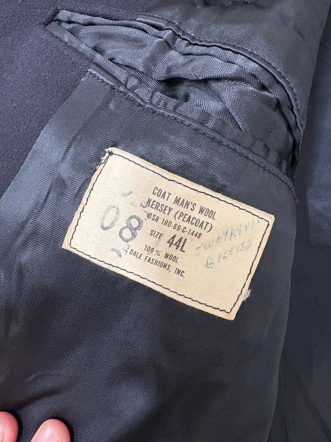 60's USN Kersey Wool 8button Pea Coat 상품이미지7