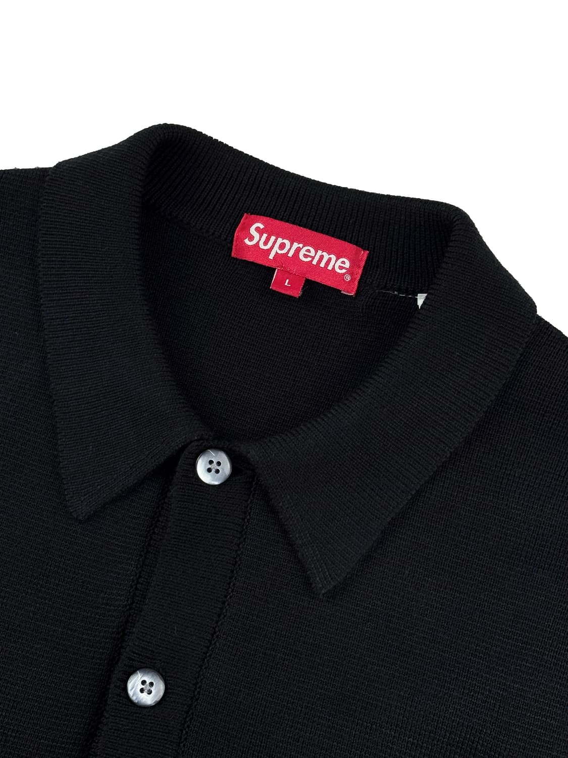 슈프림 비디드 아플리케 가디건 블랙 상품이미지3