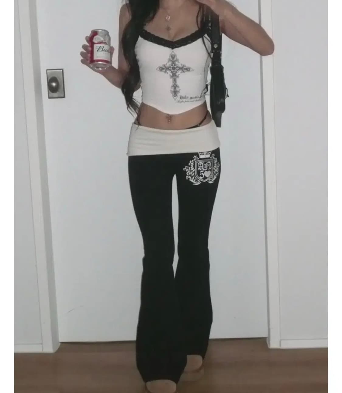 엔젤넘버555 엔넘파 폴디드 부츠컷 팬츠 상품이미지1