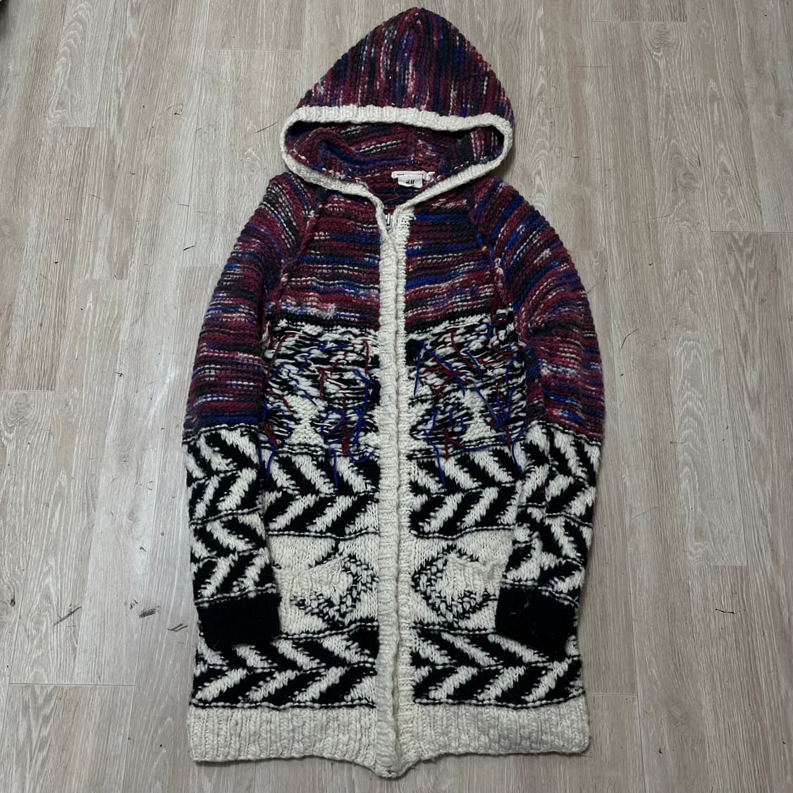 이자벨마랑 X H&M 키즈 후드 케이블 니트 가디건 12-14세 상품이미지1
