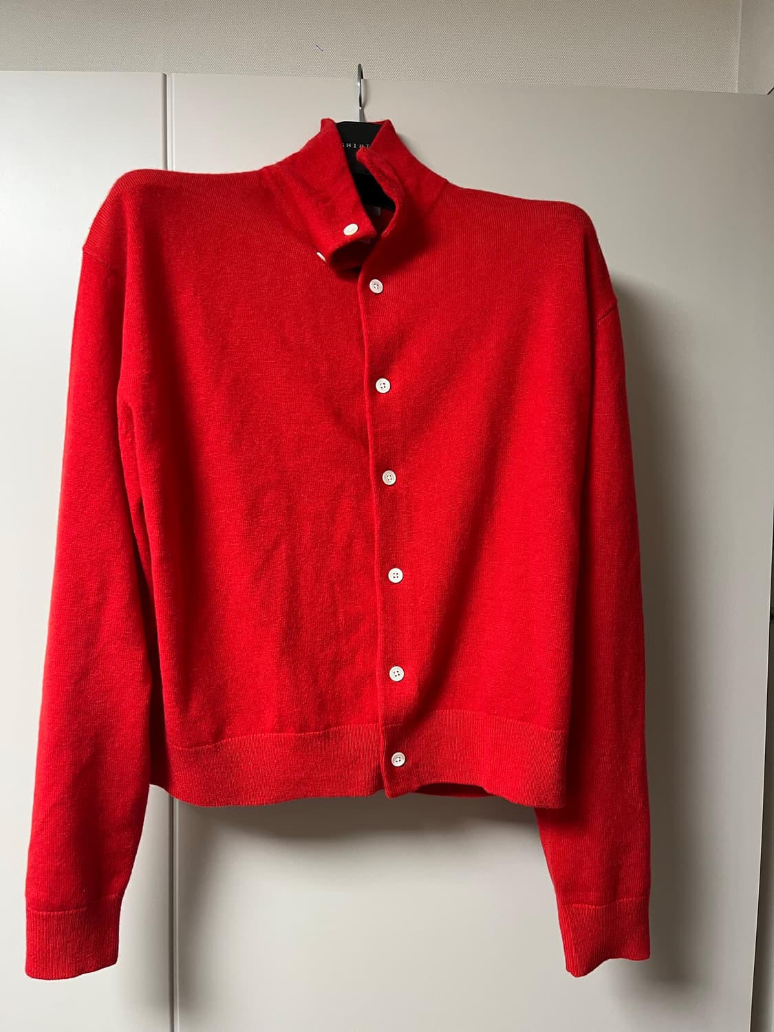 [브라운야드]Cashmere Stand Collar 가디건 레드_(4) 상품이미지6