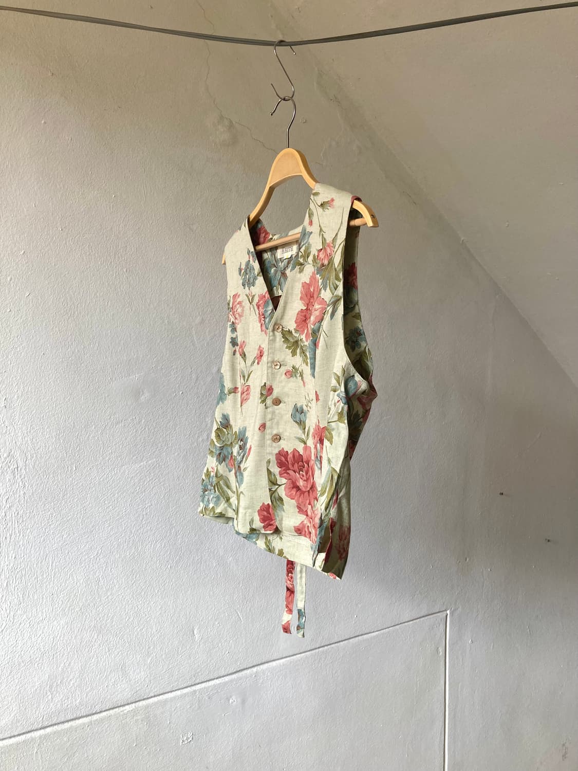 KEITH 리넨 실크 플라워 베스트 상품이미지4