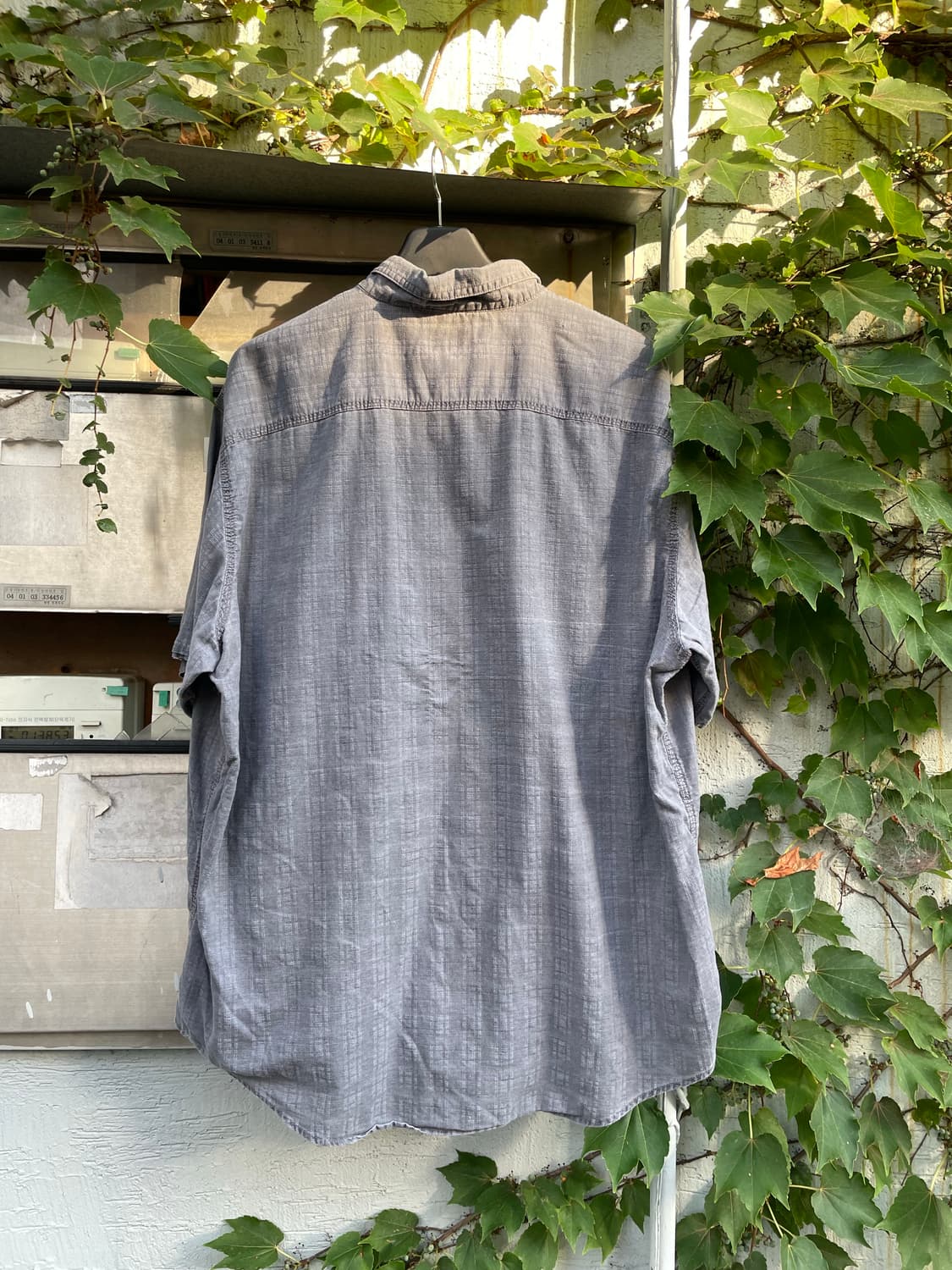 Vintage work 1/2 shirt (gray) 상품이미지4