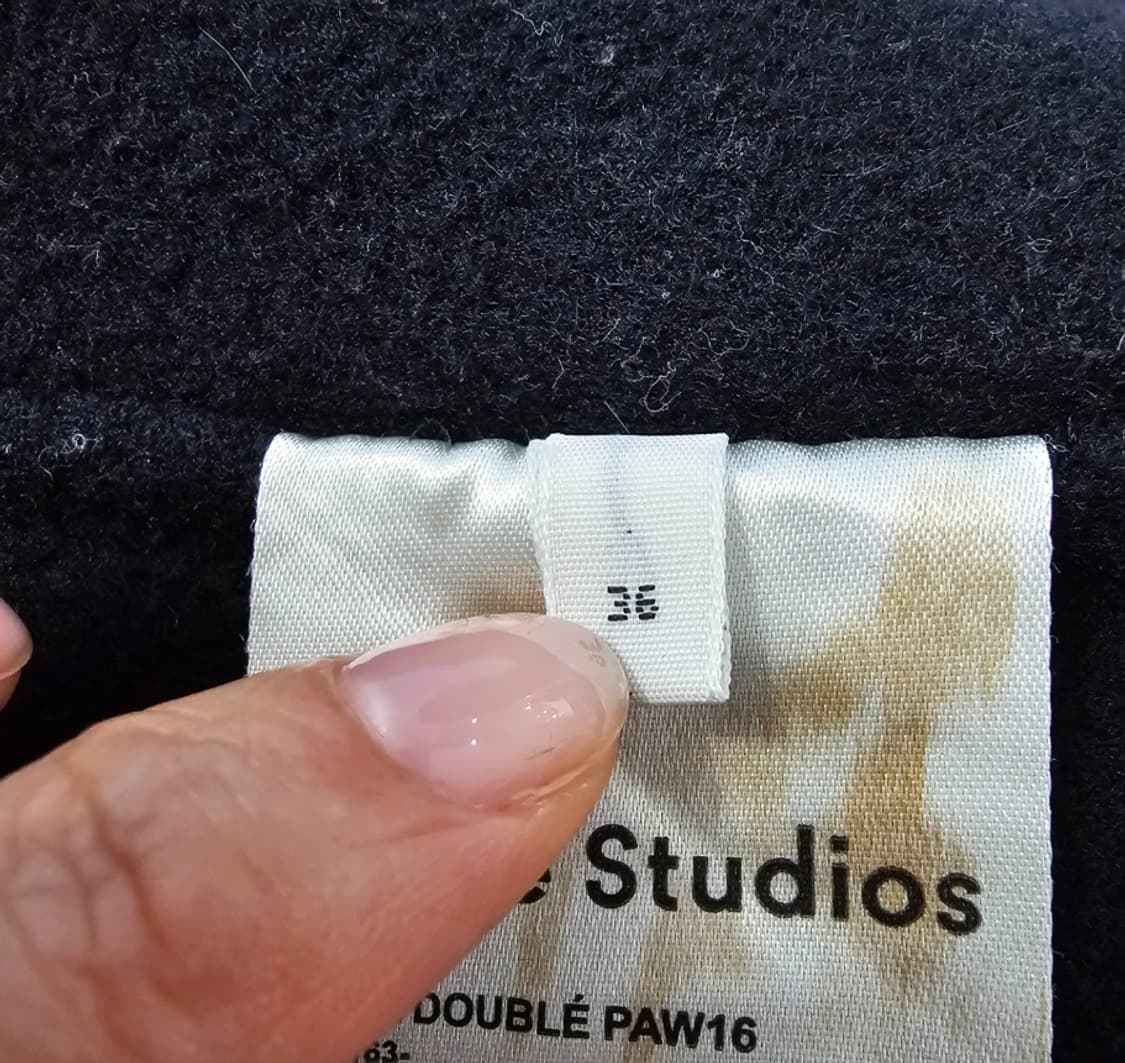 아크네 스튜디오 블랙 오버핏 캐시미어 코트 ~~55반 상품이미지8