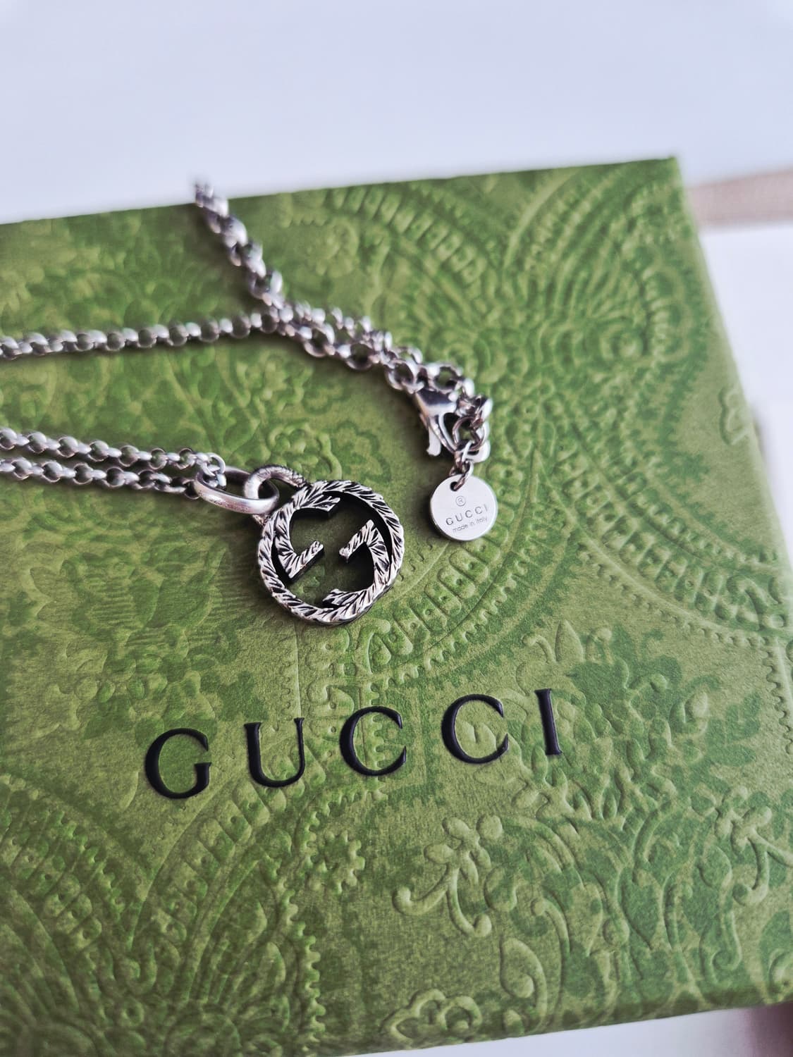 구찌 인터로킹 목걸이 남녀공용 (상태좋아요!) 상품이미지1