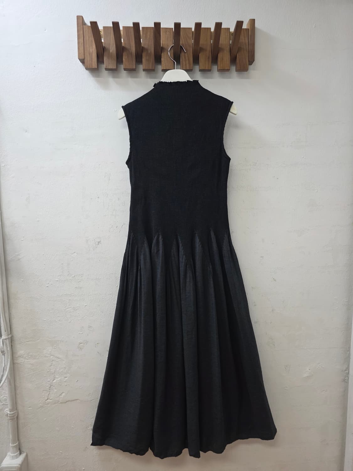 일본빈티지 하이넥플리츠원피스 상품이미지6