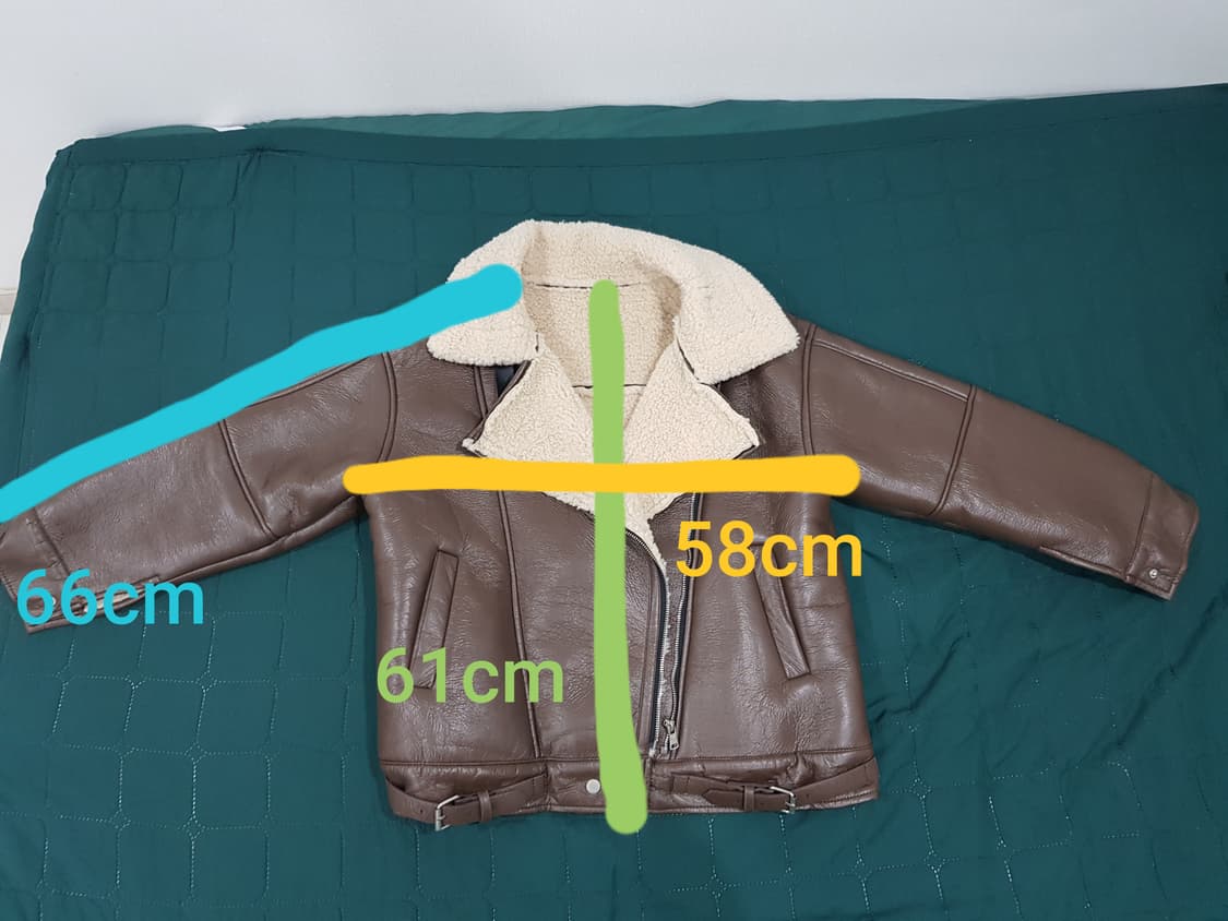 브라운 겨울 무스탕 자켓 상품이미지5