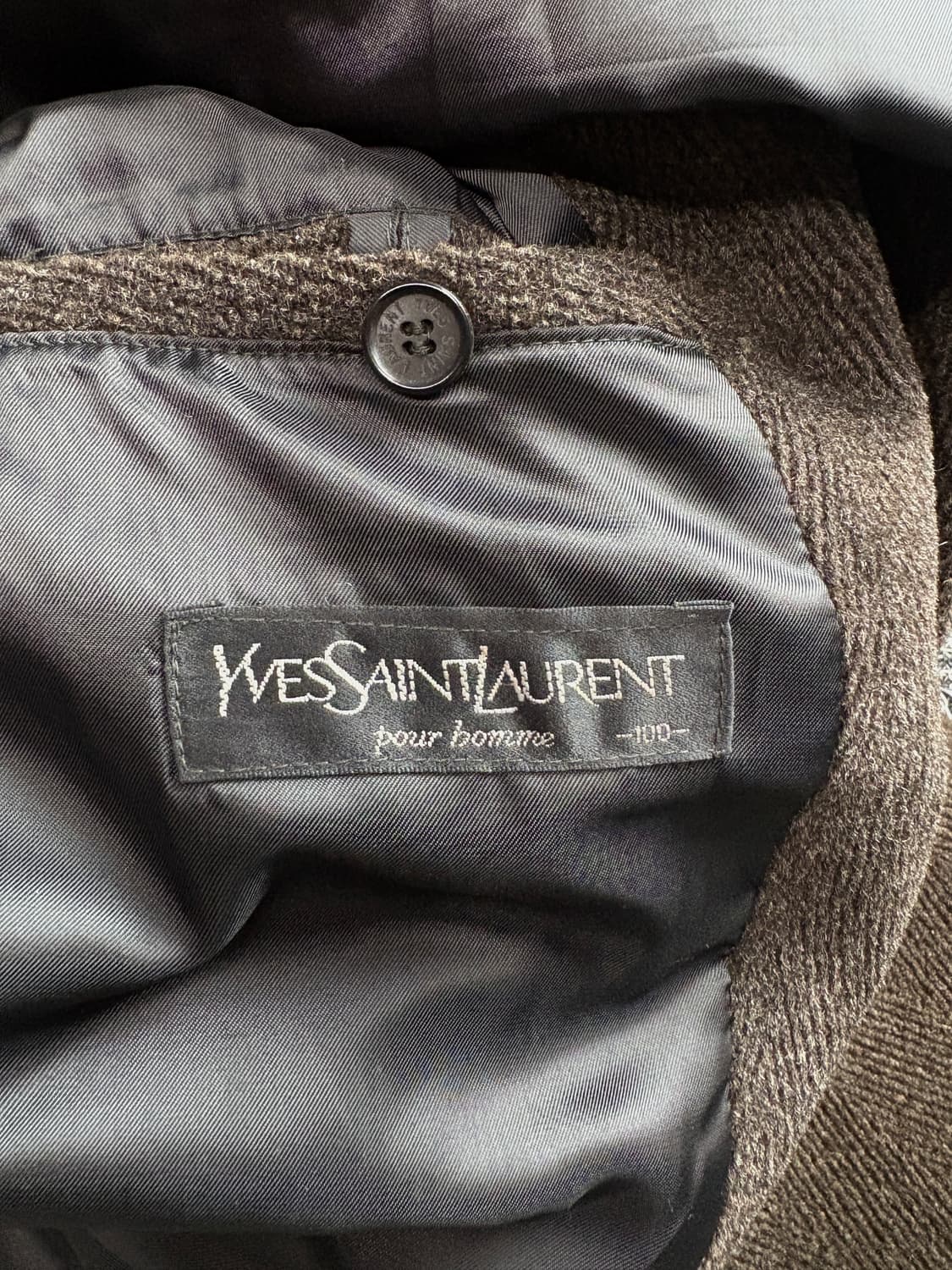 90s YSL 입생로랑 트윌 울 하프코트 3664 상품이미지3