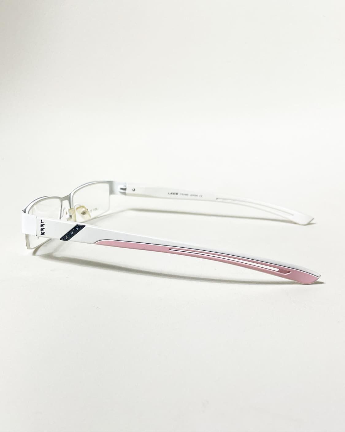 90s 일본제 Lees 반무테 빈티지 안경 상품이미지4