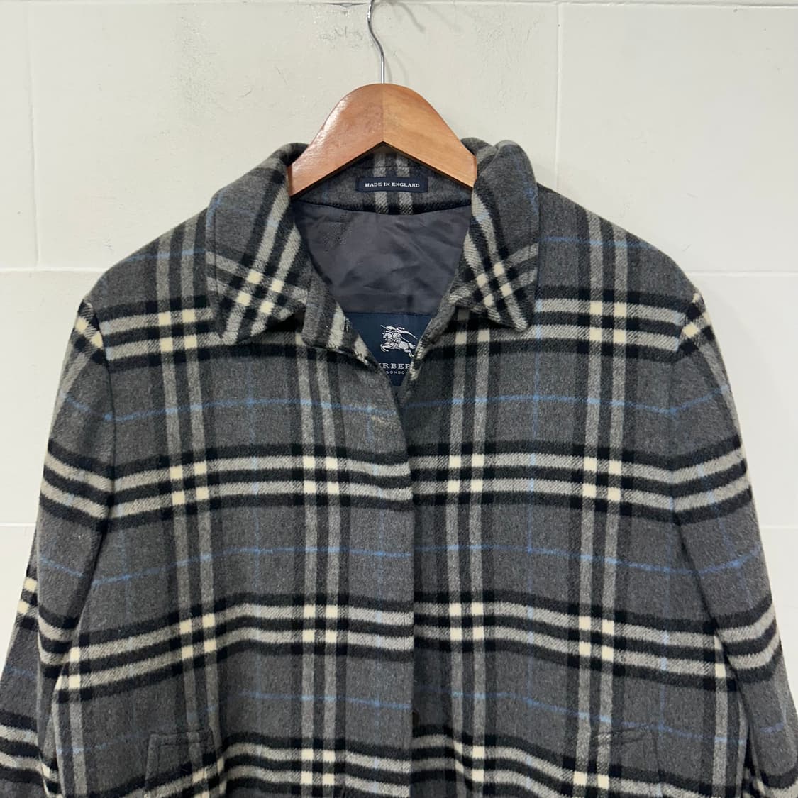 버버리 체크 코트 상품이미지2
