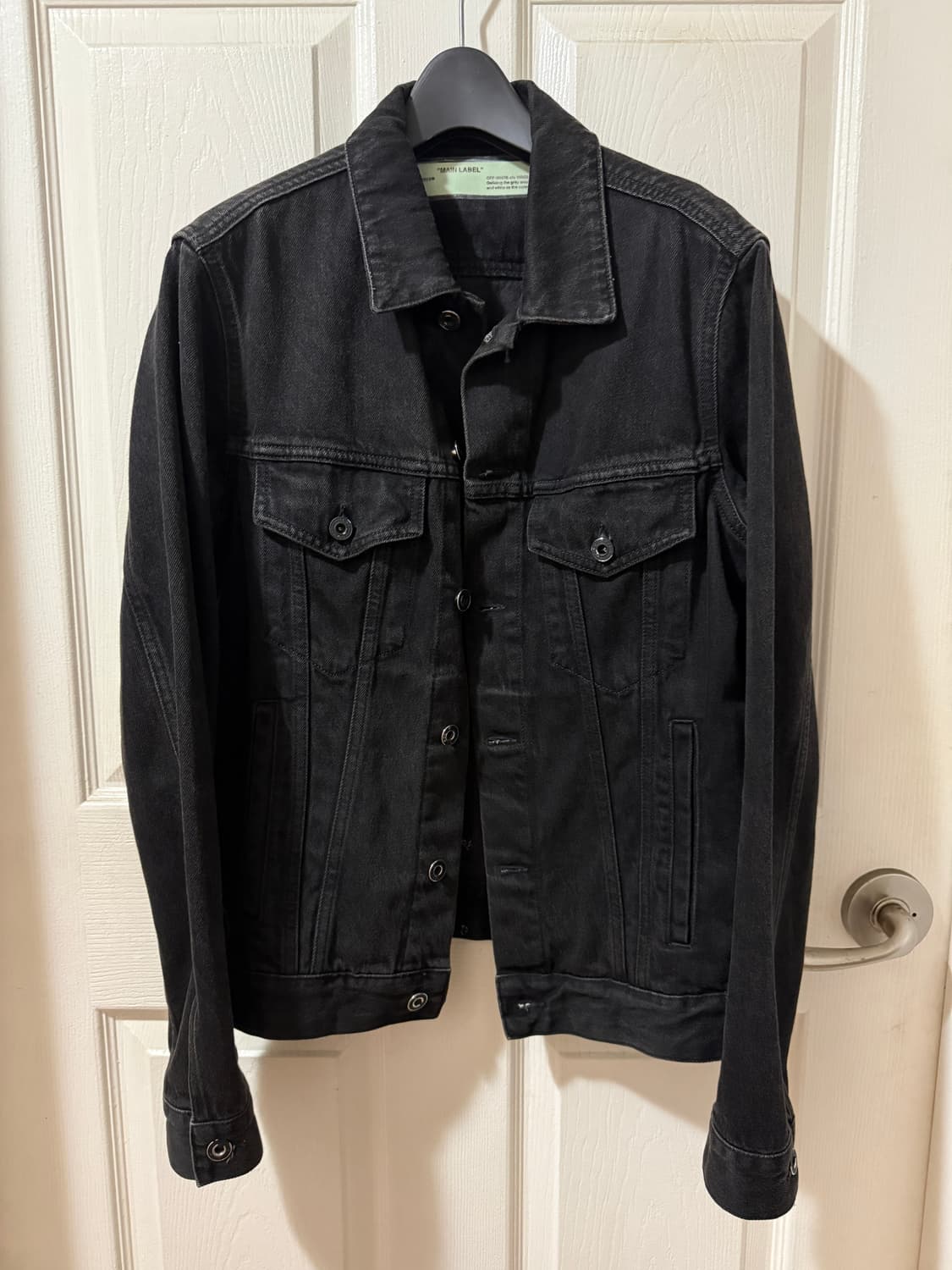 오프화이트 X 바이레도 흑청자켓 S사이즈 상품이미지1