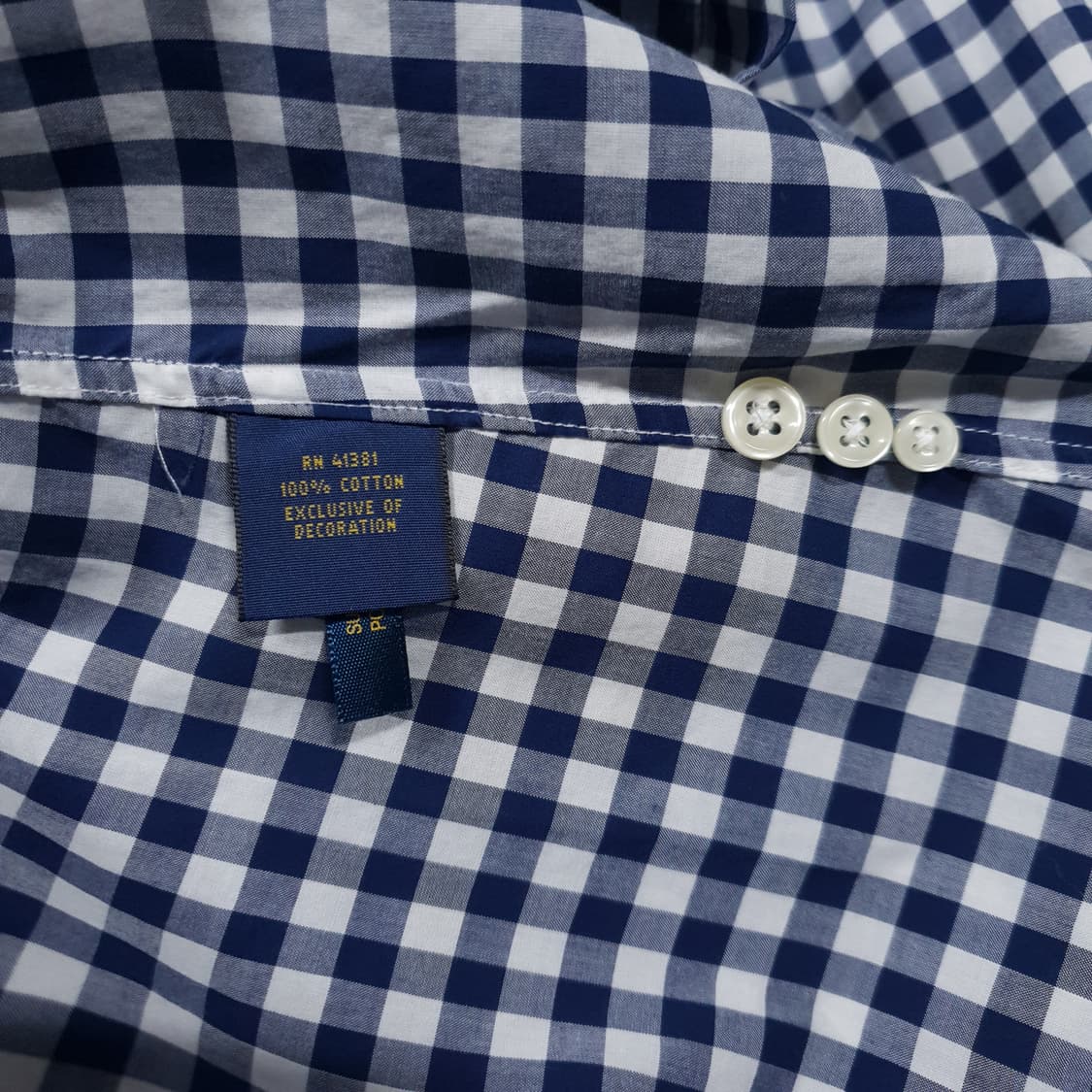 여성) 폴로 랄프로렌 포니 버튼다운 깅엄 옥스포드 체크 셔츠 남방 슬림핏 상품이미지6