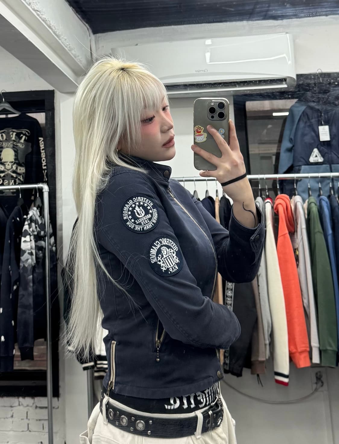 히스테릭 글래머 사이드 지퍼 자켓 상품이미지1