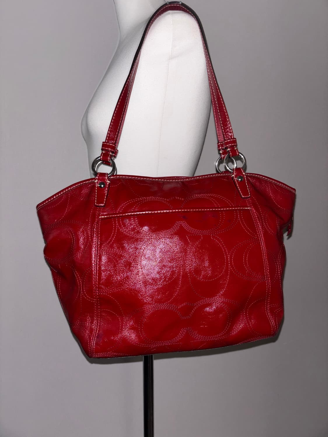Coach vintage red shoulder bag 상품이미지5