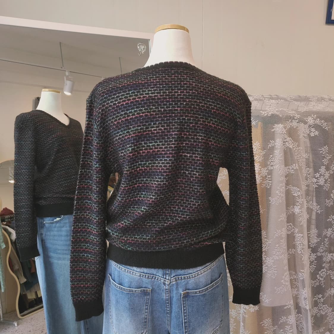 Pearlpear 멀티컬러 브이넥 니트 상품이미지9