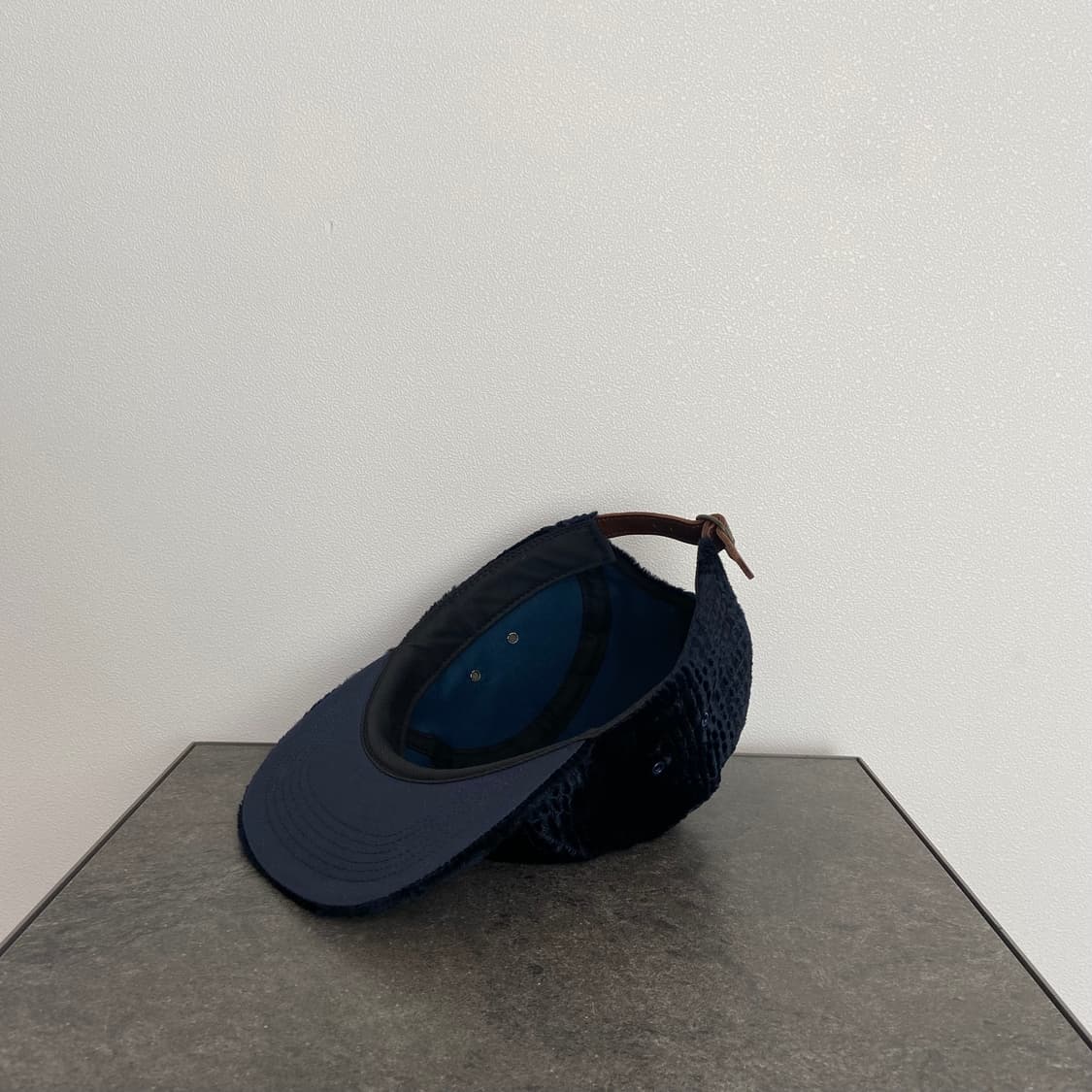 (OS) 슈프림 박스로고 캠프캡 크로커다일 코듀로이 네이비 상품이미지6