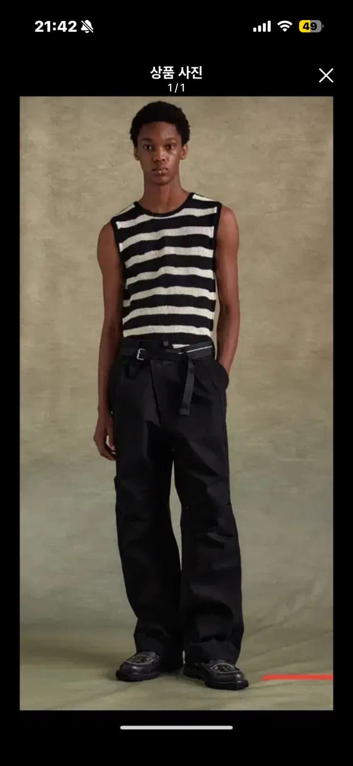 앤더슨벨 크로스오버 와이드 진 팬츠 상품이미지1