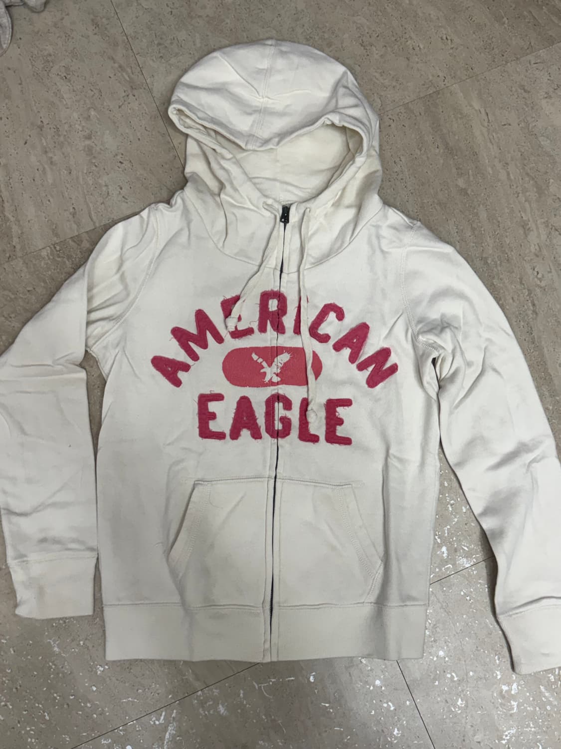 아메리칸이글 후드집업 화이트핑크 상품이미지1