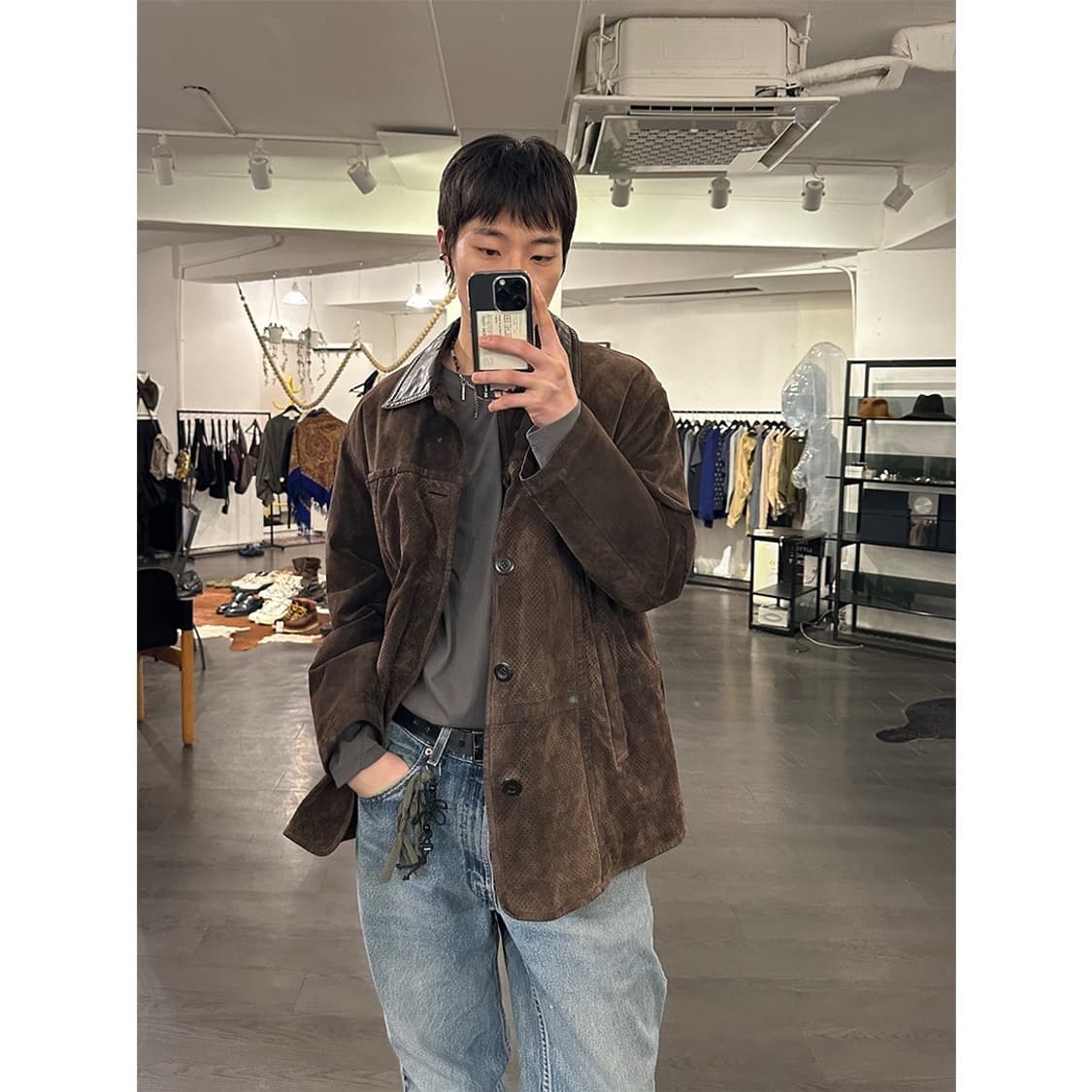 발망 레더 자켓 상품이미지4